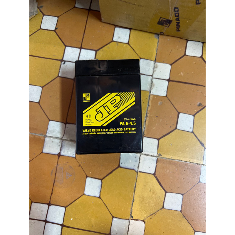 Ắc quy 6V / 4,5-5Ah - Chuyên dùng cho Đèn sạc, Quạt sạc , xe đồ chơi trẻ em
