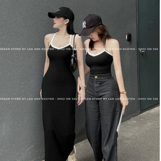 Đầm ôm body chất borip xịn tặng kèm áo cho các nàng mặc couple bạn thân siêu hott, siêu cá tính.