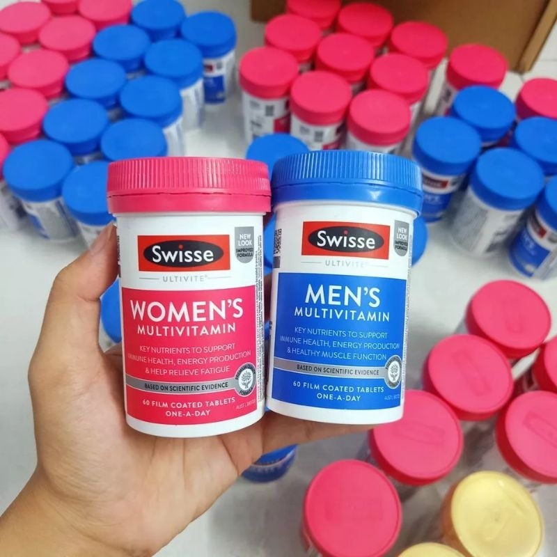 Vitamin tổng hợp nam nữ Swisse Men’s/Women's Multivitamin tăng cường sức đề kháng, sinh lý 60v