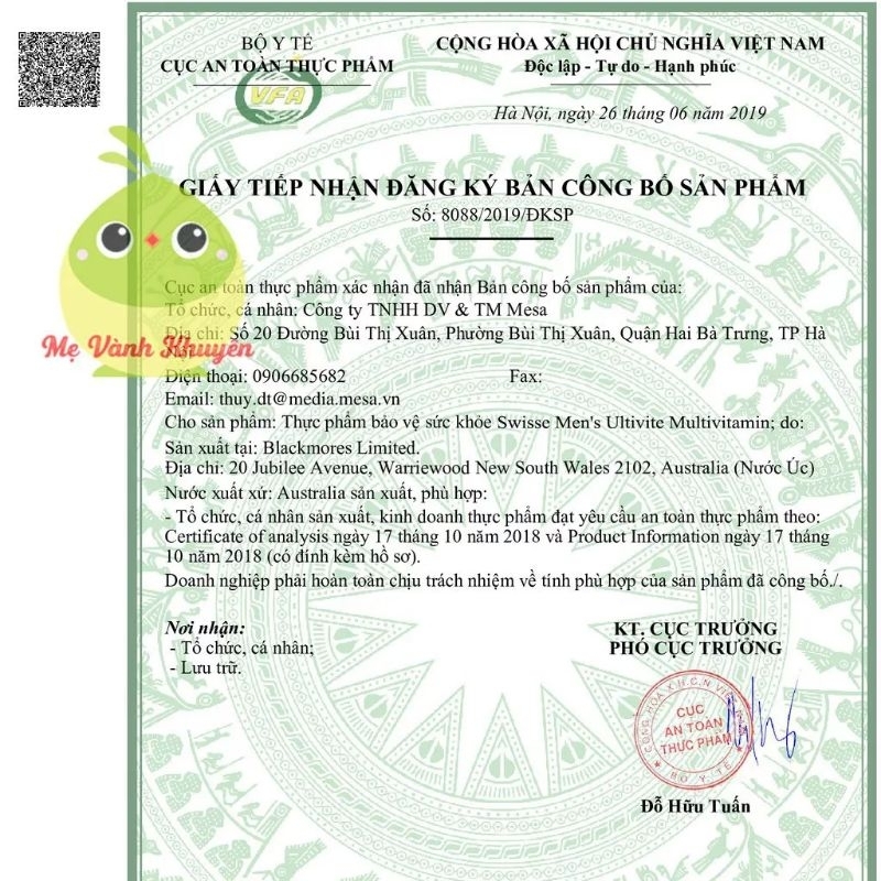 Vitamin tổng hợp nam nữ Swisse Men’s/Women's Multivitamin tăng cường sức đề kháng, sinh lý 60v