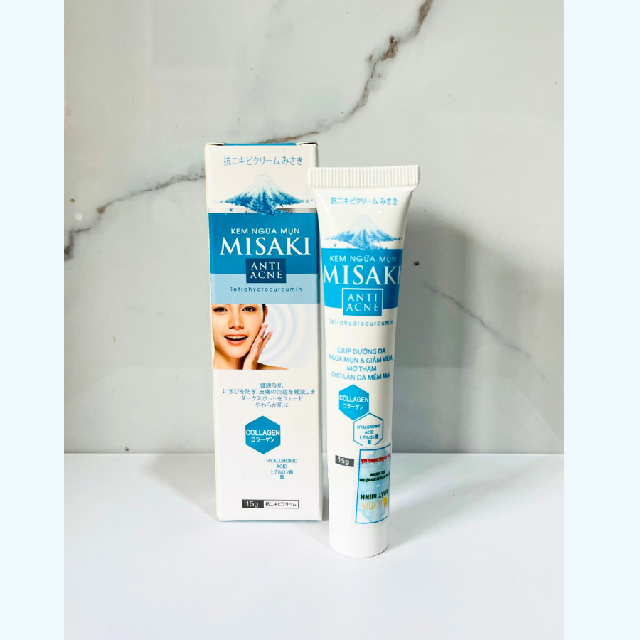 Kem mụn MISAKI collagen giảm mụn, ngừa thâm, mờ sẹo  - Phù hợp mọi loại da - 15g - Uy Phát Pharma