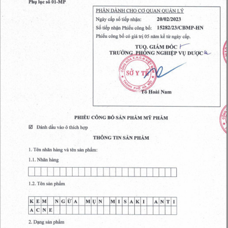 Kem mụn MISAKI collagen giảm mụn, ngừa thâm, mờ sẹo  - Phù hợp mọi loại da - 15g - Uy Phát Pharma