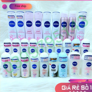 Xịt, lăn khử mùi nivea dành cho nữ các loại 150ml