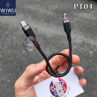Cáp ngắn sạc nhanh pd 20w c to l wiwu platinum cable pt04 30cm