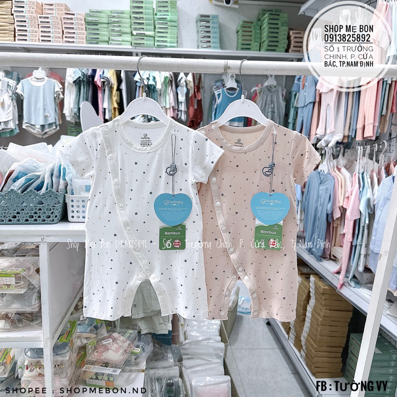 Body đùi cộc tay Bu Bambus cho bé trai bé gái