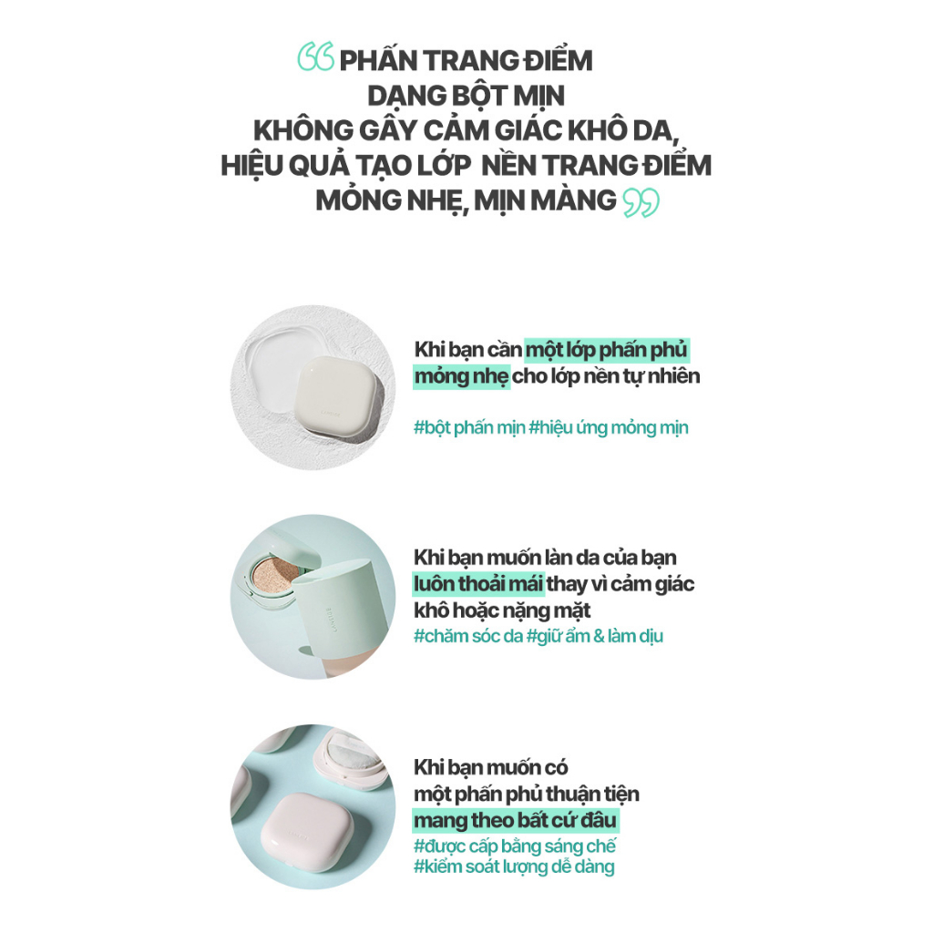 Phấn phủ dạng bột mịn Laneige Neo Essential Blurring Finish Powder 7G