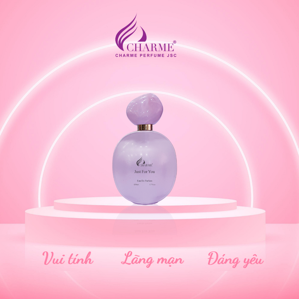 Nước hoa nữ thơm lâu, Charme Just For You, lãng mạn, đáng yêu cho những nàng vui tính chai 50ml