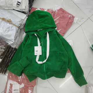 Áo Khoác Nhung Gân QC