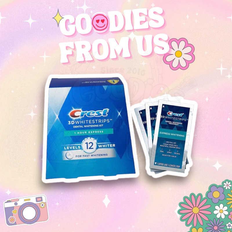 Miếng dán răng Crest 3D Whitestrips 1Hour Express  SALE 50% !!