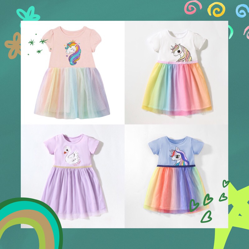 Váy bé gái Malwee váy cotton mềm mại