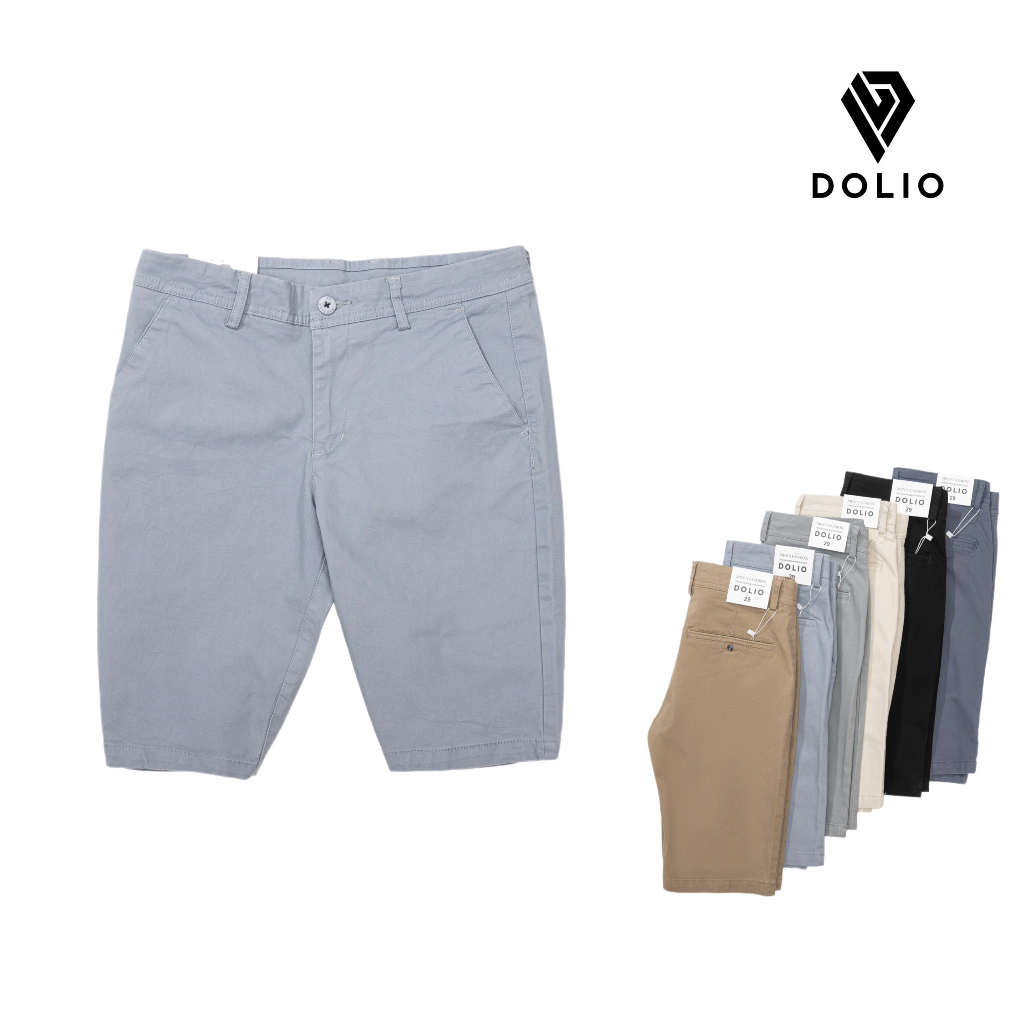 Quần Short Kaki Nam DOLIO Co Giãn Cao Cấp, Bảng Màu Cực Hot, Lịch Lãm [M818250]