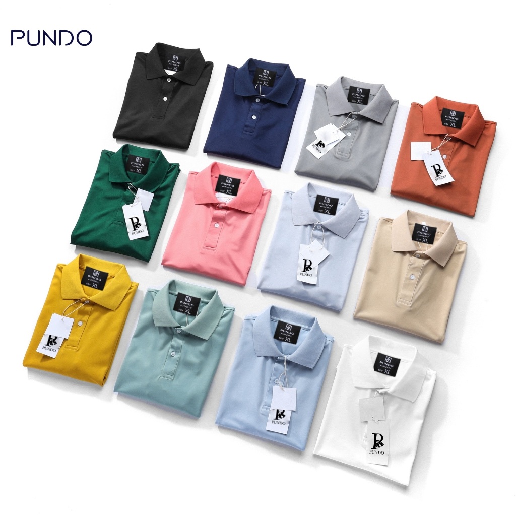 Áo thun polo nam PUNDO phông có cổ trơn màu đẹp vải cotton cao cấp APPD18