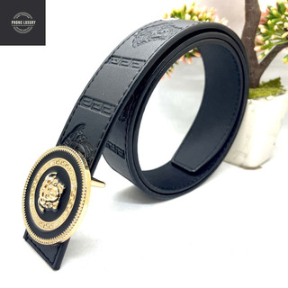 Thắt Lưng Nam/Dây Nịt Nam Mặt VS Chất Liệu Mặt Thép Không Gỉ, Da Tổng Hợp PVC Màu Đen HOT TREND