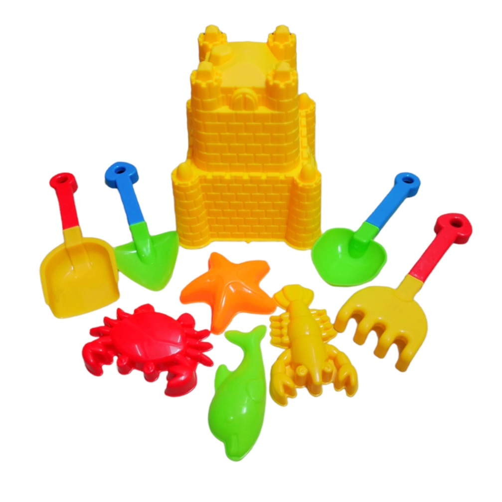 Khuôn Lâu Đài Chơi Cát Kèm Dụng Cụ Xúc Cát Hàng Việt Nam