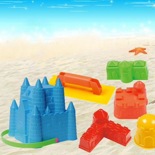 Khuôn Lâu Đài Chơi Cát Kèm Dụng Cụ Xúc Cát Hàng Việt Nam