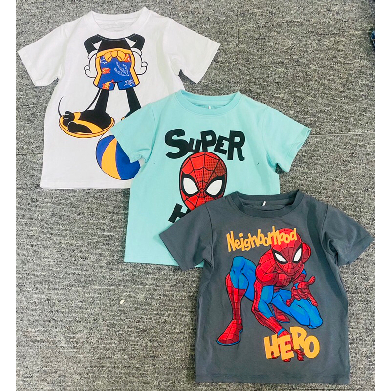 Áo bé trai người nhện cực ngầu tqxk chất bao xịn đẹp