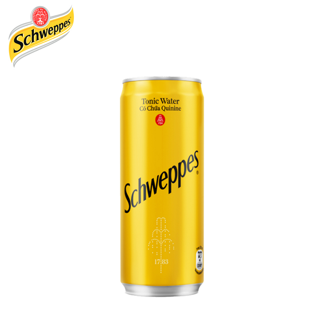 LỐC 6 LON NƯỚC SODA TONIC WATER SCHWEPPES 320ML