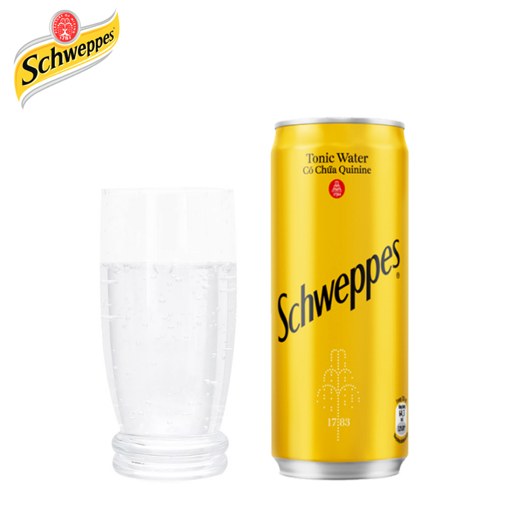 LỐC 6 LON NƯỚC SODA TONIC WATER SCHWEPPES 320ML