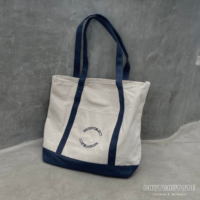 T335/Túi tote túi vải nhà TidyObject siêu xinh và vintage (có khoá kéo)
