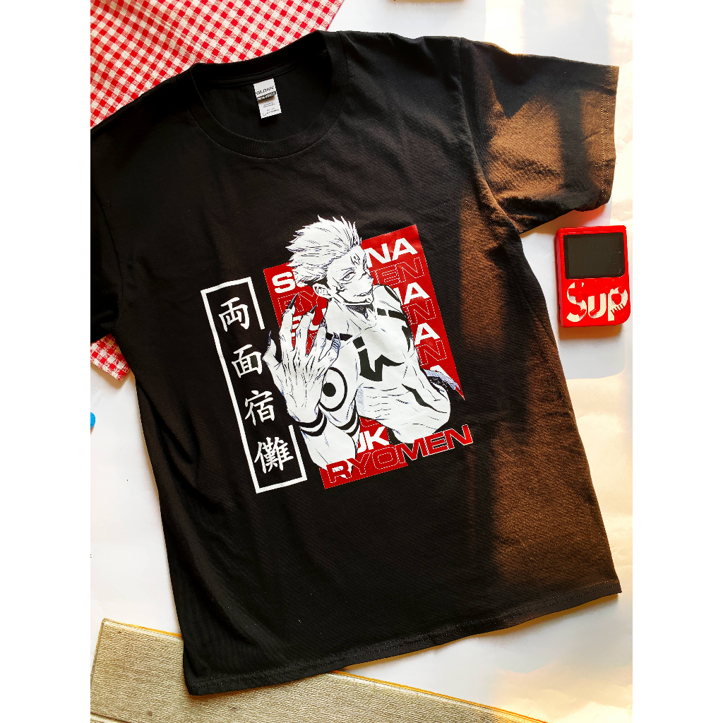 Áo phông Jujutsu Kaisen, Áo thun tay lỡ Sukuna Art unisex, Chất liệu cotton cao cấp thoáng mát co dãn 4 chiều