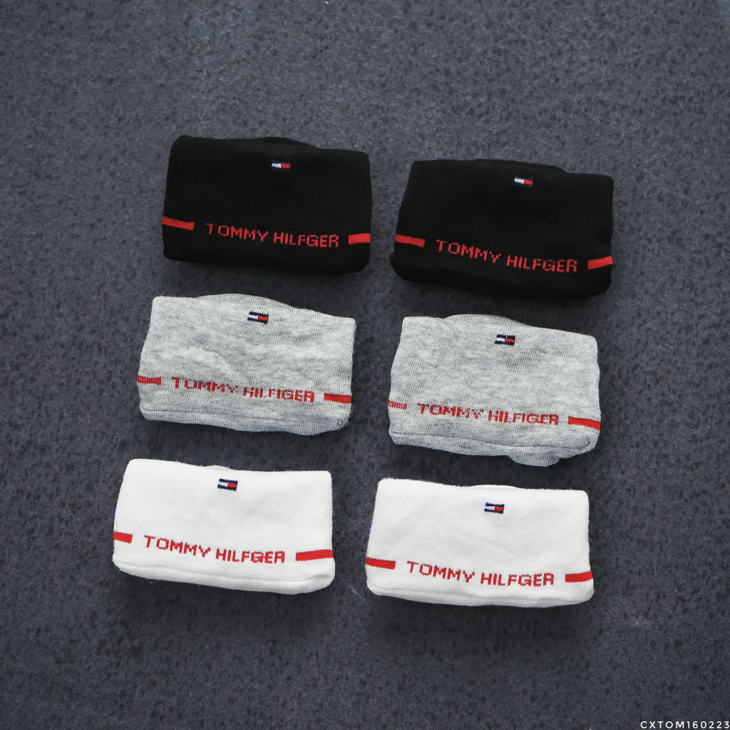 1 Đôi Tất Vớ hài Nam Nữ Tommy Hilifiger Êm Mềm Mịn Mát có đệm silicone, Vớ tàng hình