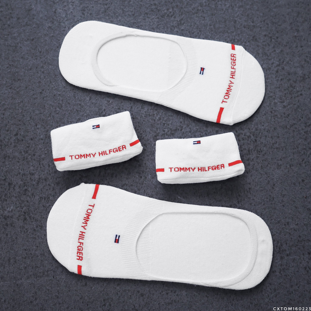 1 Đôi Tất Vớ hài Nam Nữ Tommy Hilifiger Êm Mềm Mịn Mát có đệm silicone, Vớ tàng hình