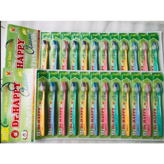 Combo 2 vỉ bàn chải đánh răng Dr. Happy giá sỉ - Vỉ 12 cây