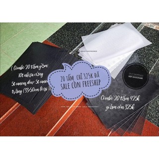 Combo sale sốc 20 tấm canvas + tấm nhựa