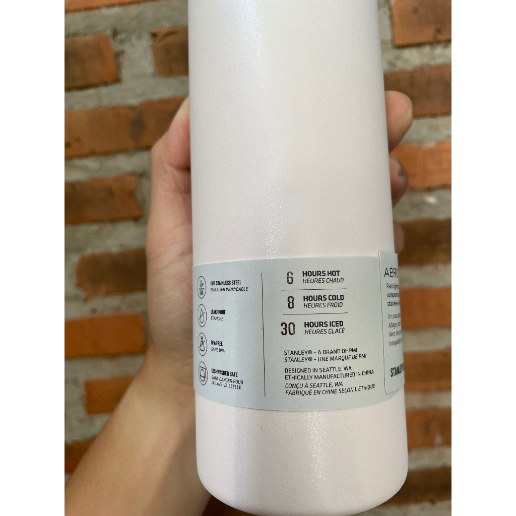 Đồ cắm trại Stanley Bình giữ nhiệt The Aerolight Transit Bottle 470ml campoutvn A495