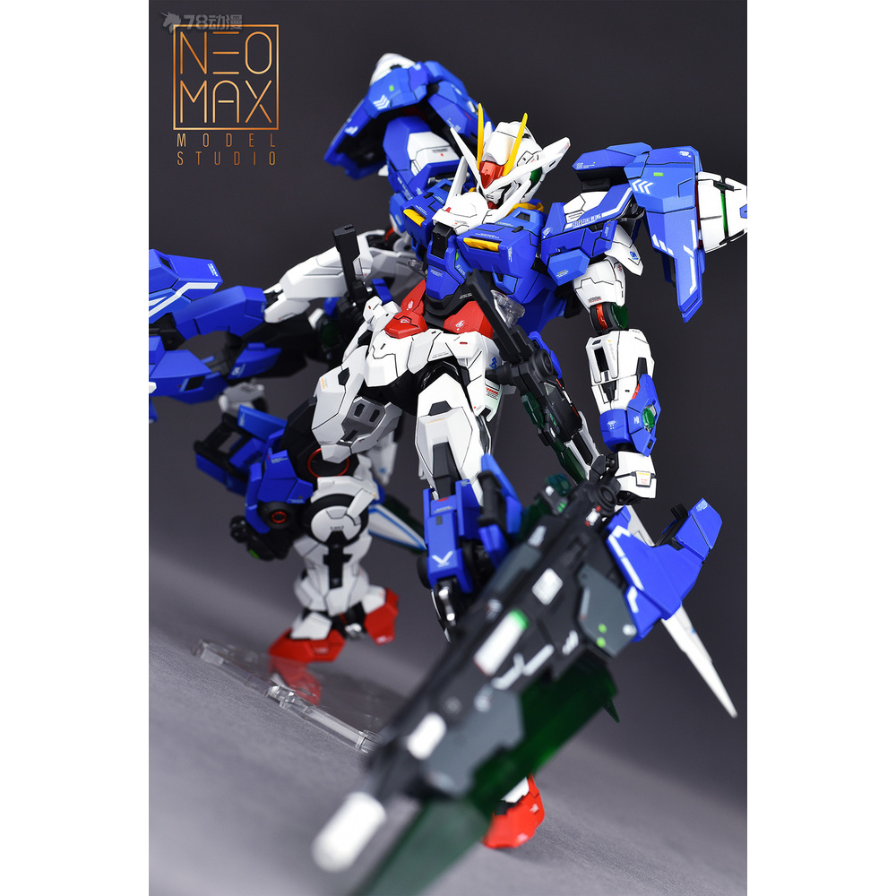 Mô hình lắp ráp MJH MG 1/100 00 seven sword 7s 007s ver MB Red Blue color double weapon