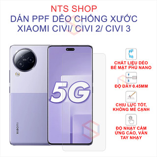 Miếng dán ppf chống xước màn hình xiaomi civi /civi 2/ civi 3