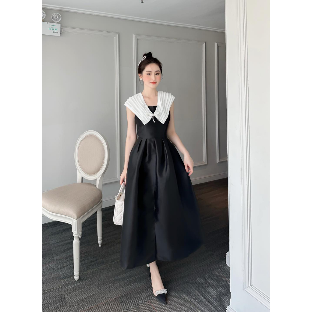 Đầm Thiết Kế MAY CH50 Chất Liệu Tafta Dáng A Xòe - Đầm Dự Tiệc Sang Trọng Chuẩn MAY