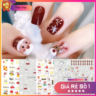 Sticker nail dán móng hoạ tiết noel