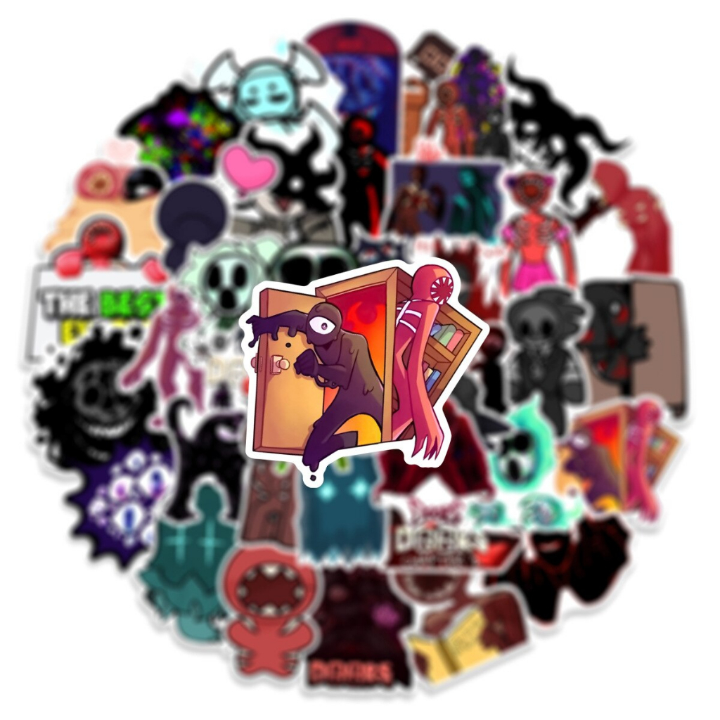 Hình dán - sticker game Doors Figure Roblox stickers