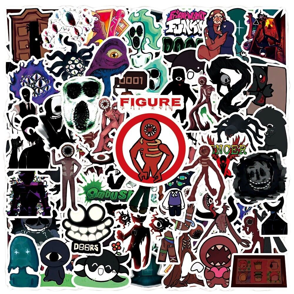 Hình dán - sticker game Doors Figure Roblox stickers