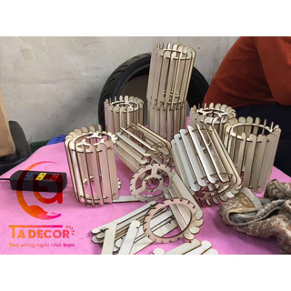 Đèn Gỗ Trang Trí DIY , đèn trang trí cafe, đèn trang trí homstay….