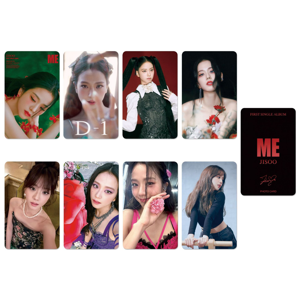 Bộ Sưu Tập 8 Ảnh Photo Card Album Đơn Blackpink Mới Bo Góc Chất Nhung Siêu Đẹp Dày Dặn