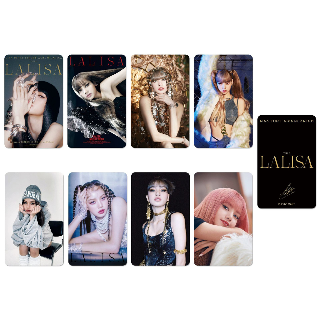 Bộ Sưu Tập 8 Ảnh Photo Card Album Đơn Blackpink Mới Bo Góc Chất Nhung Siêu Đẹp Dày Dặn