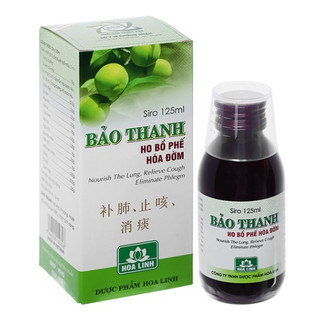  Bổ Phế Bảo Thanh HOA LINH SPA03 siro ho thảo dược hỗ trợ giảm ho long đờm dịu họng  Chai 125ml  