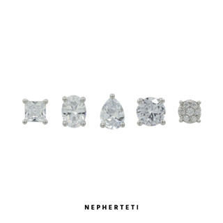 Khuyên tai bạc 925 mini unisex nụ đá basic cao cấp (giá 1 chiếc) - Nepherteti