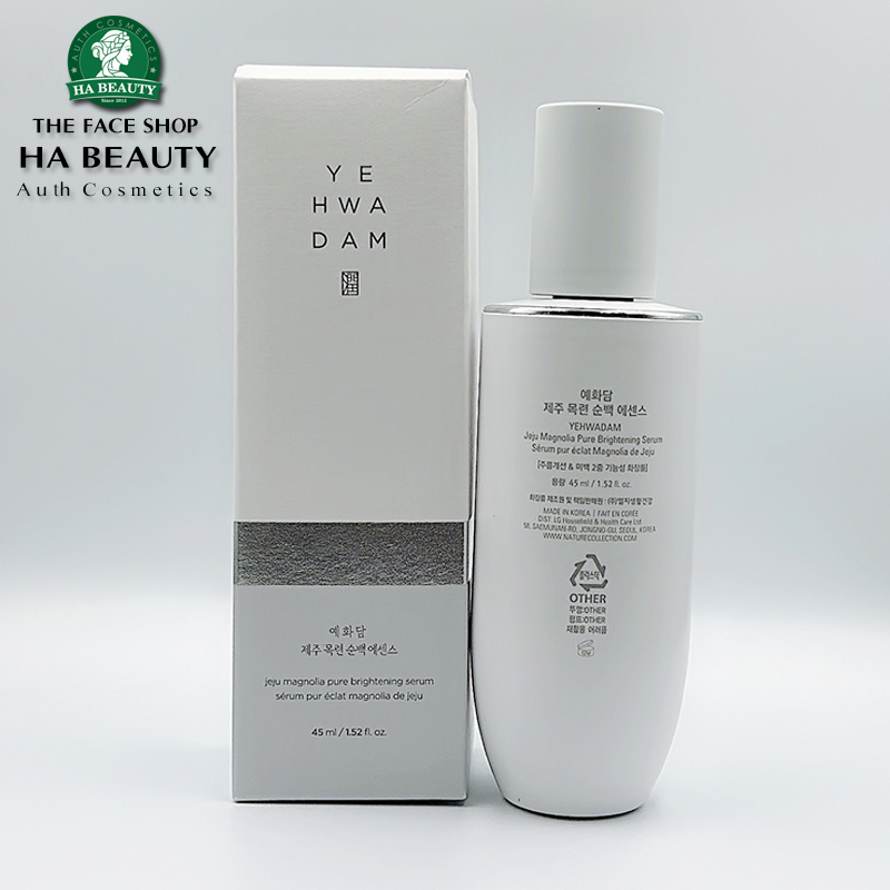 Serum dưỡng ẩm sáng trắng da phục hồi da The Face Shop Yehwadam Jeju Magnolia Pure Brightening Serum 45ml