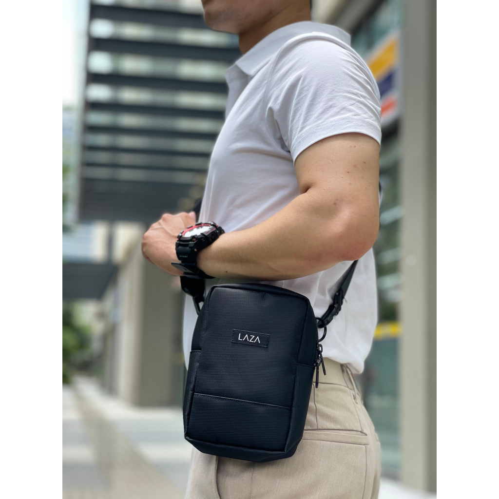 Túi đeo chéo nam nữ LAZA Lumi Bag 508 - Chất liệu canvas trượt nước - Bảo hành chính hãng