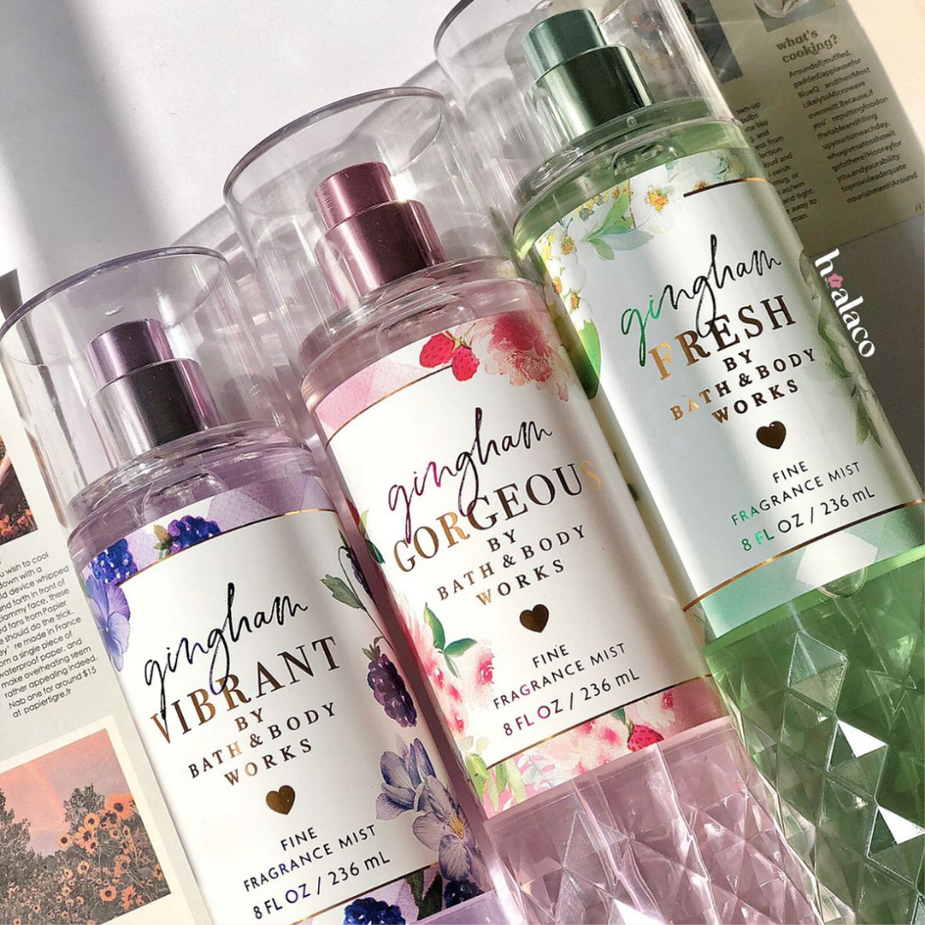 XỊT THƠM TOÀN THÂN BODY MIST GINGHAM GORGEOUS - Bath & Body Works