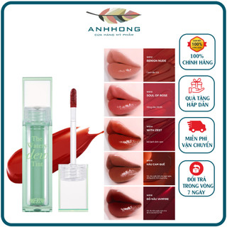 Son tint bóng hàn quốc bền màu, lâu trôi cho đôi môi căng mọng, ẩm mịn merzy the watery dew tint 4g