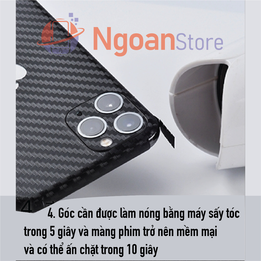 Miếng dán skin vân cacbon Đen, mờ Full Viền iPhone 14 Pro Max, 14 Pro, 13 Pro Max, 13 Pro, 12, 11, X, 8, 7, 6, 5