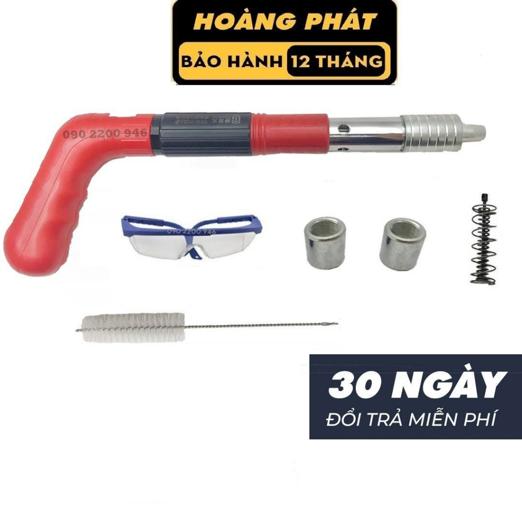 Súng bắn đinh bê tông , Súng bắn đinh hạt nổ bê tông,bắn ty trần thạch cao , bắn xuyên thép dày 5mm dày , bảo hành 1 năm