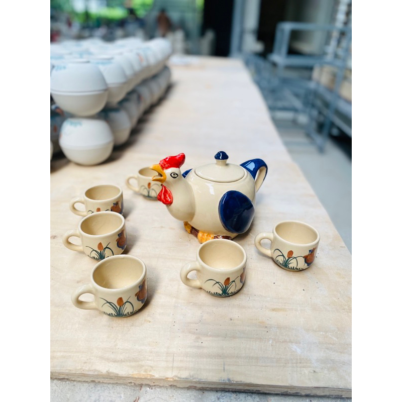 Ấm Gà Gốm Sứ Bình Dương 750ml