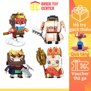 Đồ chơi lắp ráp brickheadz Decool mô hình Tôn Ngộ Không Đường Tăng Sa Tăng Trư Bát Giới trong Tây du ký