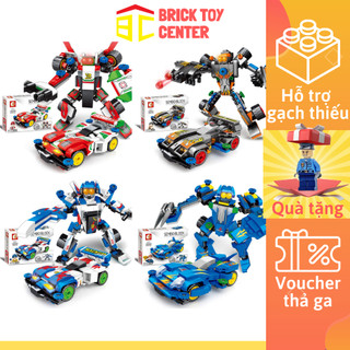 Xe ô tô đồ chơi mô hìnhrobot biến hình Sembo block 607041-44