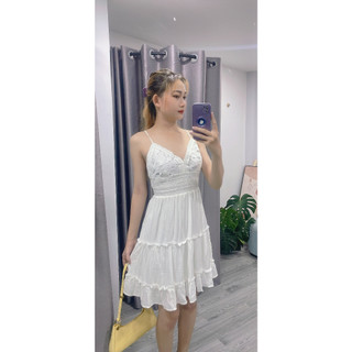 ĐẦM NGẮN 2 DÂY PHỐI REN